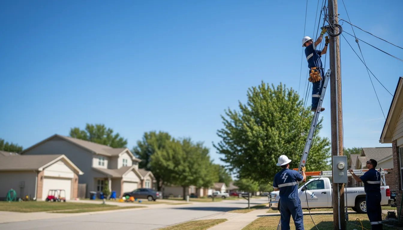 Residential electrician providing installation services in Jerico Springs, MO